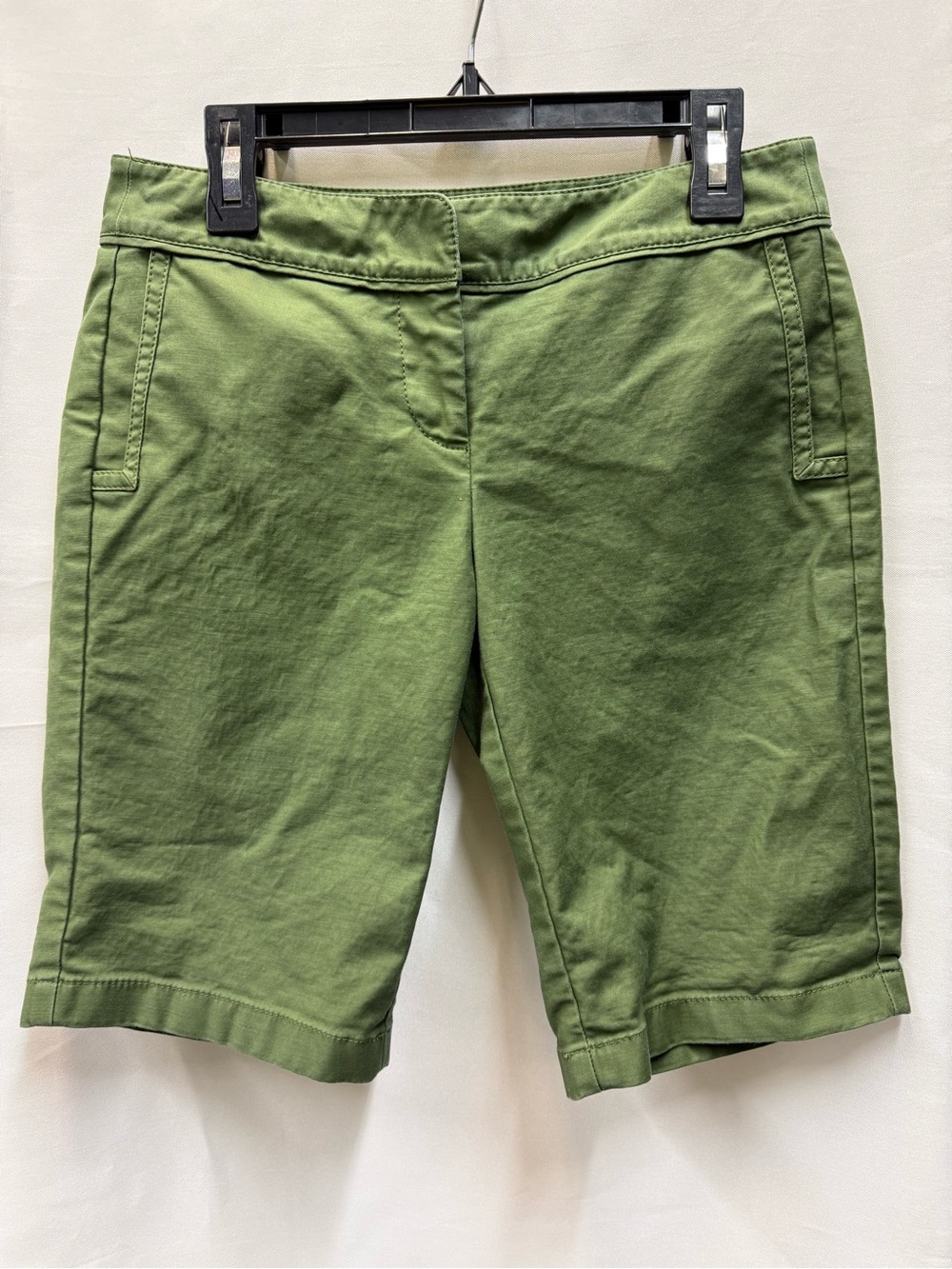 Ann Taylor Olive Green Bermuda Shorts
